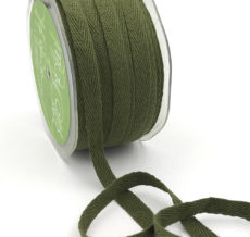 olive green twill cotton ribbon