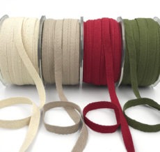 3/8" twill cotton ribbons