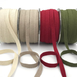 3/8" twill cotton ribbons