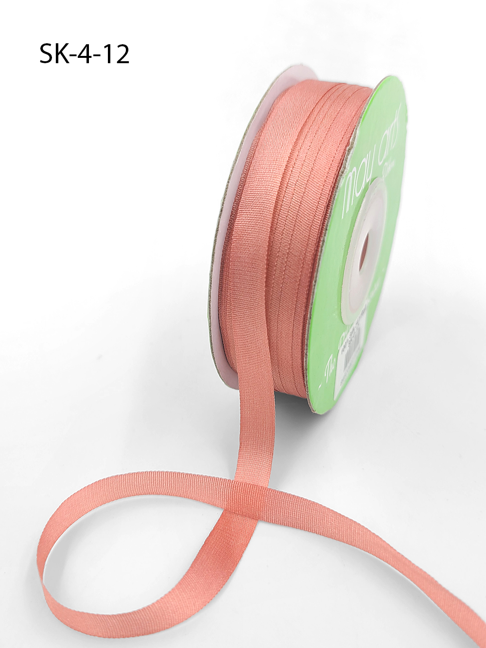 May Arts 1/8-Inch Wide Ribbon, Pink Silk Ribbon