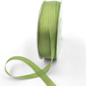 100% Hand-Dyed 1/4 Inch Silk Ribbon with Woven Edge - SK-4-16 - OLIVE