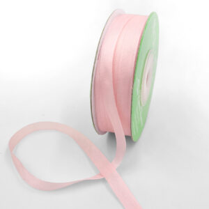100% Hand-Dyed 1/4 Inch Silk Ribbon with Woven Edge - SK-4-17 - PINK