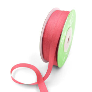100% Hand-Dyed 1/4 Inch Silk Ribbon with Woven Edge - SK-4-26 - ROSE