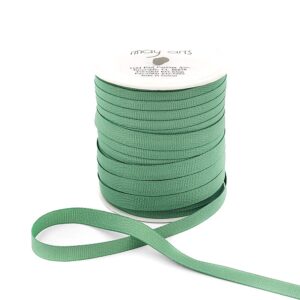 3/8 Inch Heavy-Weight (higher thread count) Classic Grosgrain Ribbon with Woven Edge - SX-38-16 OLIVE