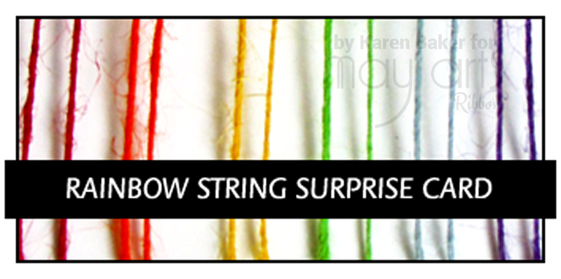 Rainbow String Surprise Card