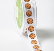 basketballs *2 colors Grosgrain w/ Print Ribbon