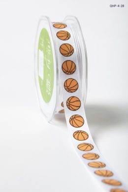 basketballs *2 colors Grosgrain w/ Print Ribbon