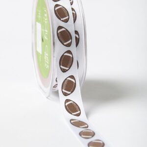 ootballs *2 colors Grosgrain w/ Print Ribbon