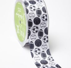 Black Grosgrain w/ Print Ribbon