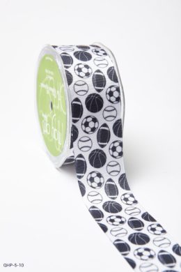 Black Grosgrain w/ Print Ribbon