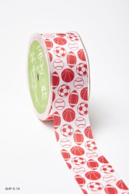 Red Grosgrain w/ Print Ribbon