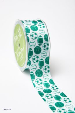 Forest Green Grosgrain w/ Print Ribbon