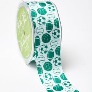 Forest Green Grosgrain w/ Print Ribbon