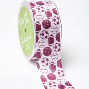 Burgundy Grosgrain w/ Print Ribbon