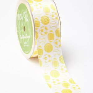 Yellow Grosgrain w/ Print Ribbon
