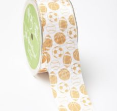 antique Gold Grosgrain w/ Print Ribbon