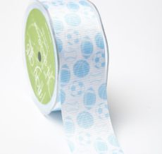 Light Blue Grosgrain w/ Print Ribbon