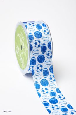 Royal Blue Grosgrain w/ Print Ribbon