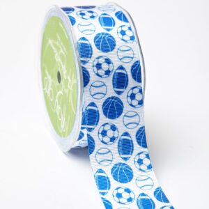 Royal Blue Grosgrain w/ Print Ribbon