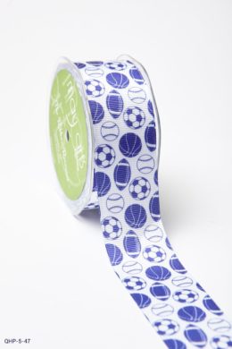 Purple Grosgrain w/ Print Ribbon