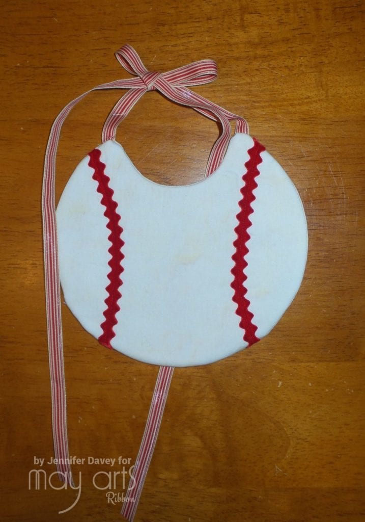 Take Me Out To The Ball Game: Baseball Themed Bib