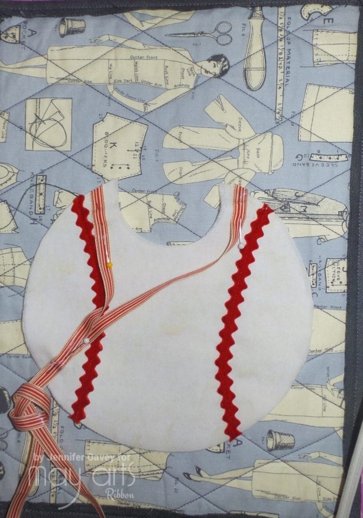 Take Me Out To The Ball Game: Baseball Themed Bib