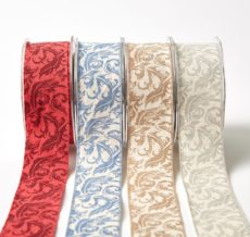 Linen Cotton Ribbon - 1.5 Online Ribbon - May Arts Ribbon