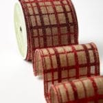 2.5” 580H-25-14 RED GLITTER CHECK