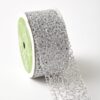 1.5” 586H-15-31 SILVER GLITTER MESH