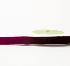 3/4" x 11 Plum Purple Velvet/Woven Ribbon