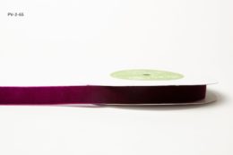 3/4" x 11 Plum Purple Velvet/Woven Ribbon