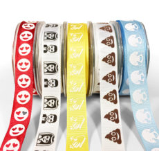 Emoji Printed Grosgrain Ribbons