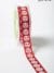QHP 3/4″ x 25y Red/White smiley face w/ hearts *2 color Grosgrain w/ Print Ribbon