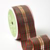 YXH 1.5″ x 15 ft RED/GREEN/GOLD PLAID RIBBON