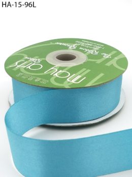 turquoise double face satin ribbon