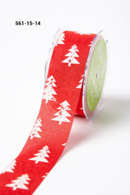 white christmas tree red jute ribbon