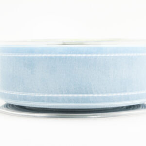 Variation #155149 of 1.5 Inch Sheer / White Stitched Edge Ribbon