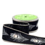 555-15-10 black peacock feathers