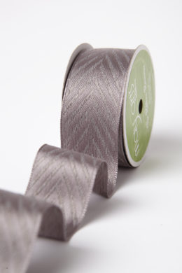 Pewter Woven Hidden Arrow Ribbon