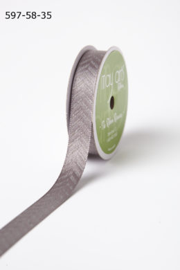 Pewter Woven Hidden Arrow Ribbon