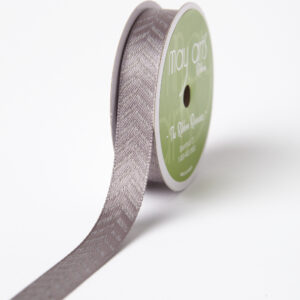 Pewter Woven Hidden Arrow Ribbon