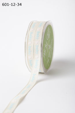 Blue/White Baby Duck Print Ribbon