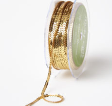 Gold Mini Sequin Single Strand Ribbon