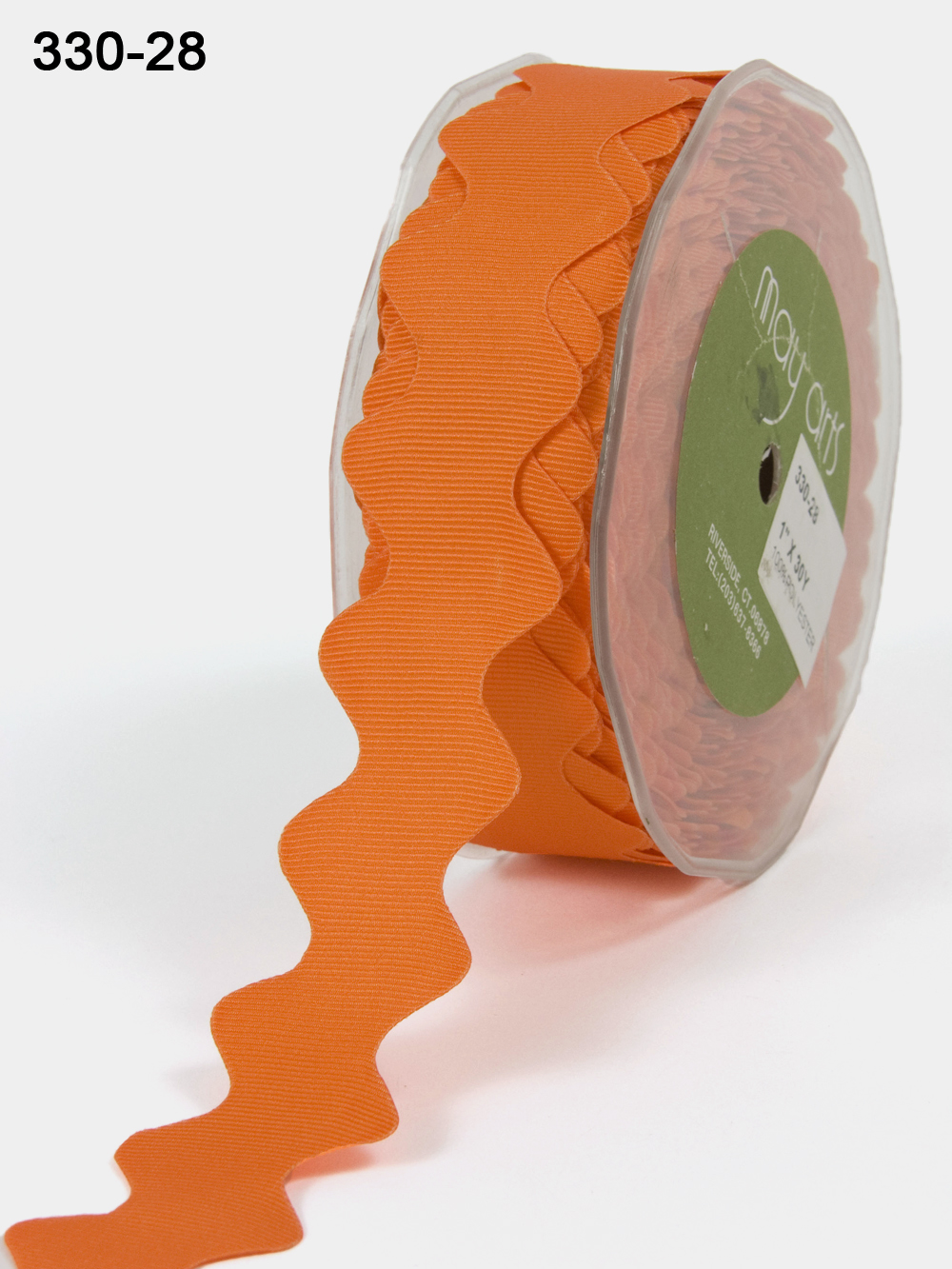 1 inch Ric Rac Ribbon with Cut Edge May Arts Ribbon