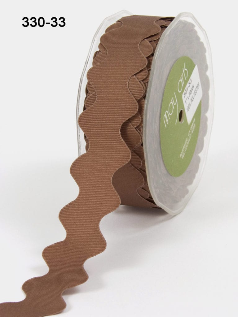 1 inch Ric Rac Ribbon with Cut Edge - May Arts Ribbon