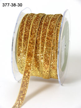 Variation #154517 of 3/8 Inch Metallic / Velvet Ribbon