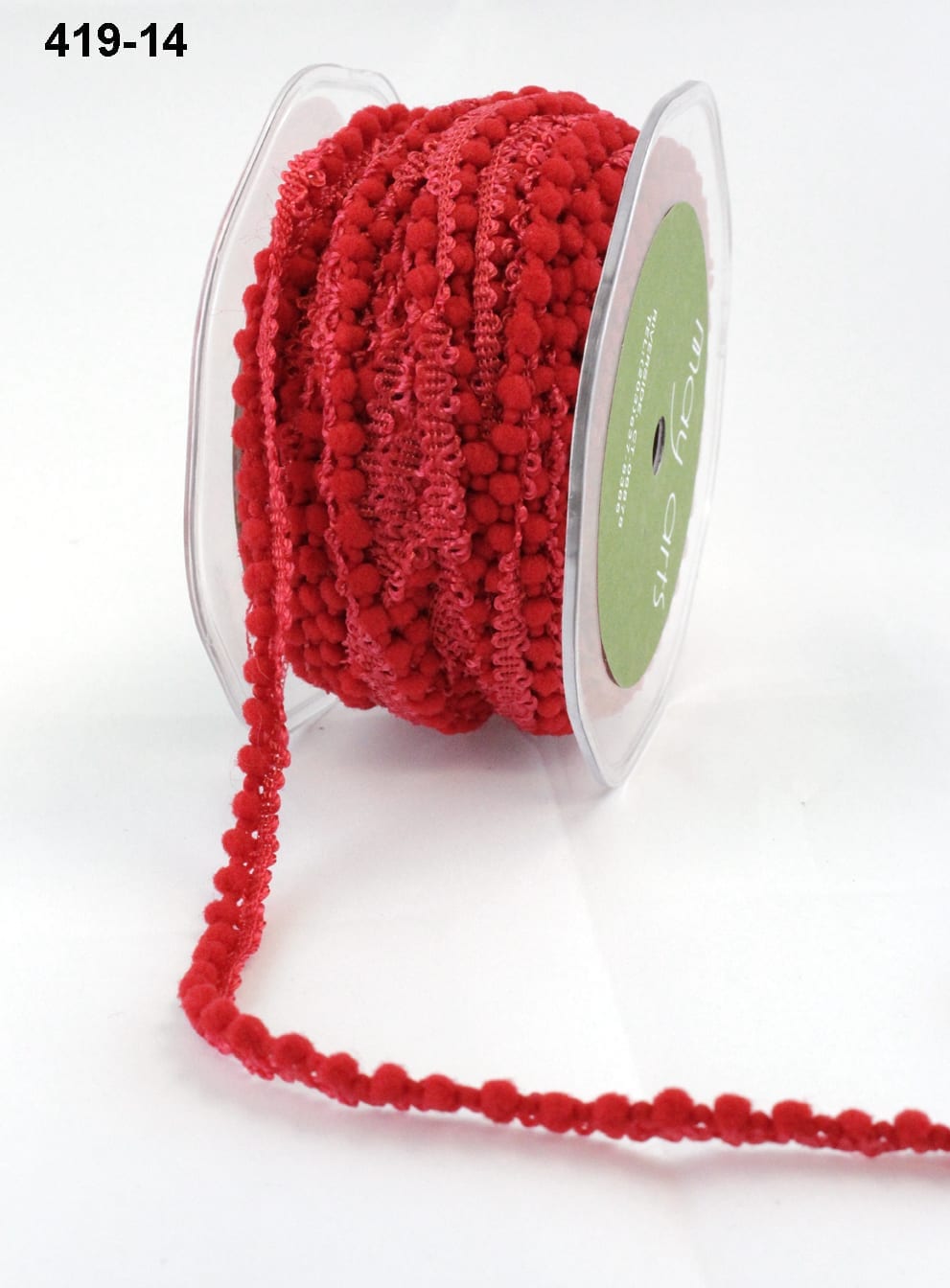  20 Yards Christmas Mini Pom Poms Ball Fringe Ribbon