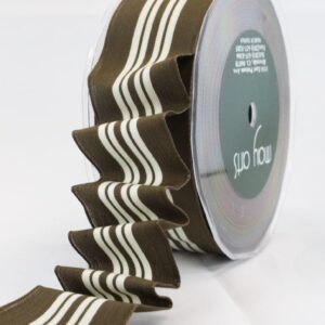 Variation #0 of 1.5 Inch Solid / Center Stripes (Wired) Ribbon