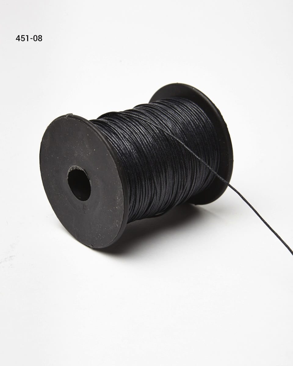 Settanyl Waxed Polyester Cord Settanyl 02-274 Clementine 1mm Waxed Cord  Orange Waxed Thread Waxed String 