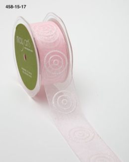 Variation #155385 of 1.5 Inch Sheer Ribbon with Glitter Circles